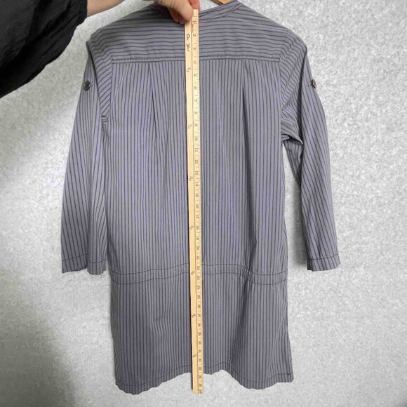 CONVERSE x JOHN VARVATOS Womens Y2K Pin Striped Button Up Mini Dress Size M - Picture 8 of 8